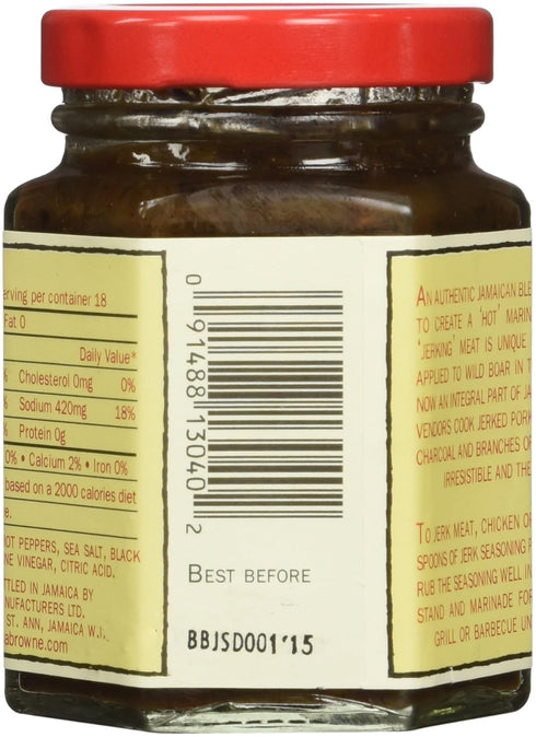 Busha Browne Jerk Seasoning Rub, 4 oz