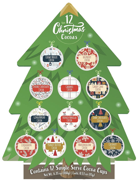 Specialty Division Christmas Cocoa Gift 12 Single Serve Pods Compatible With Keurig K-Cup Hot