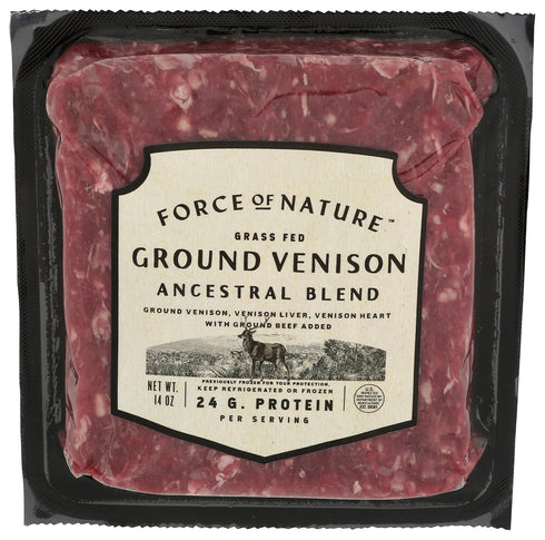 Force of Nature Meats Ground Venison, Liver, Heart, 14 OZ