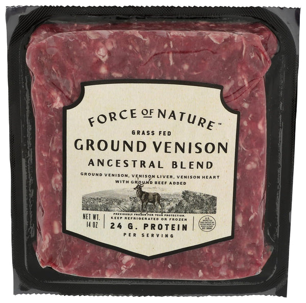 Force of Nature Meats Ground Venison, Liver, Heart, 14 OZ