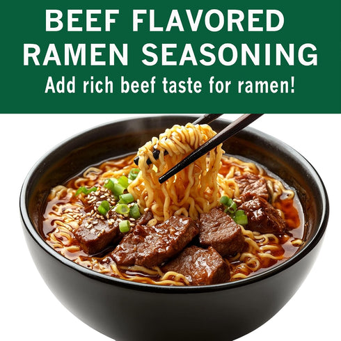 16 oz, Spices Village Beef Ramen Seasoning, Gluten Free Beef Base, Ramen Broth, Beef Soup Base Powder for Noodle Soup
