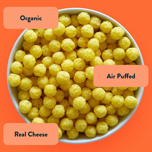 10Ct, 6 OZ LESSEREVIL Organic Real Cheddar Space Balls