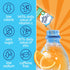 Immunity .07 oz Packets, 10 Crystal Light Support Orange Tangerine natural flavor with other natural flavor Powdered