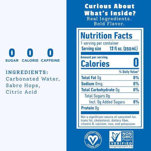 (12oz. Pack 18) Whole30 HOPLARK Water - Sparkling Hop Water - TROPICAL - Cans, of - Organic, Gluten Free, Vegan, Zero