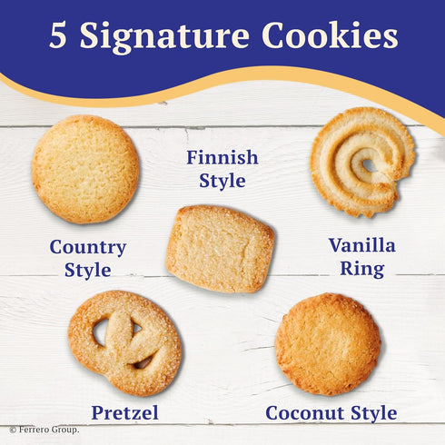 24 oz Royal Dansk Danish Butter Cookies, Premium Assorted Cookies Made with Real Butter, Great for Sharing and Hosting