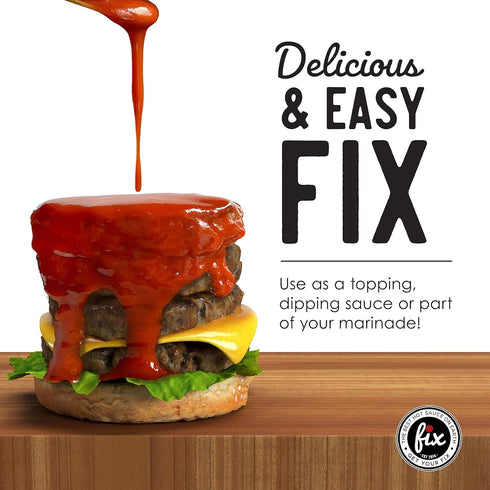 18 Oz Fix Hot Sauce, Sriracha Sauce - Sriracha Chili Sauce, Organic Red Chili Peppers, Spicy & Bold Flavor, Non-GMO