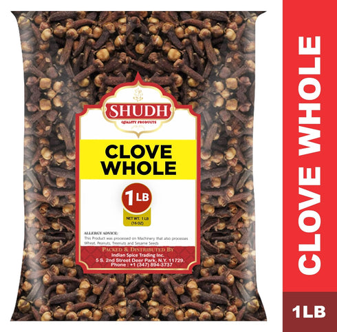 Indian Spice CLOVE WHOLE 1 LB | 16 oz | Laung | Great for Food, Tea, Pomander Balls and Potpourri, Hand Selected, Spice ~ All Natural | NON-GMO | Vegan | Gluten Friendly | Indian Origin