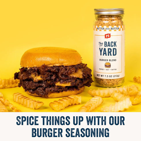 7.5oz PS Seasoning The Backyard Better Burger Seasoning - Smash Burger and Steak Seasoning for Grilling - All-Purpose
