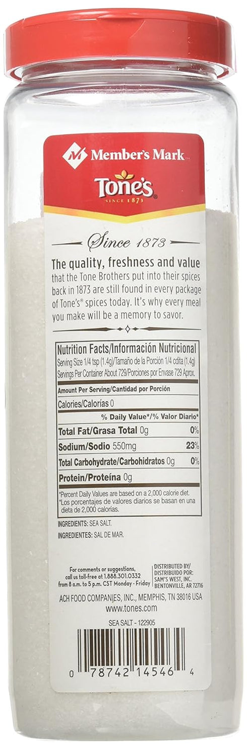Member's Mark 36 Tones Sea Salt, Ounce