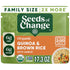 17.3 oz (Pack 6) SEEDS OF CHANGE Organic Quinoa & Brown Rice with Garlic Family Size, Organic Food, Pouch