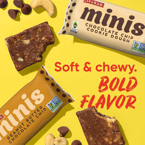 Pack, 30 23.4 oz Larabar Minis Chocolate Bars Variety Gluten Free Vegan Fruit and Nut Bars, Bars
