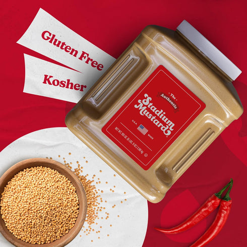 105oz (Pack 1) The Authentic Stadium Mustard. Bulk Food Service Jug. From Cleveland's Famed Municipal Stadium. The