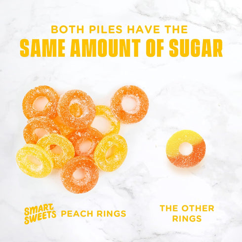 1.8 Smart Sweets, Peach Rings, Ounce