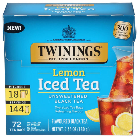 Twinings, Tea Iced Lemon, 72 Count