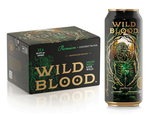 Wild Blood: Premium Coconut Water - Natural Electrolyte and Energy Drink |