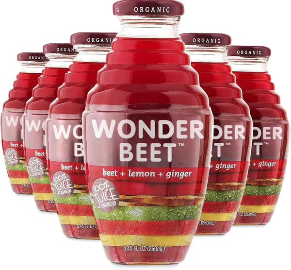 Beetology Organic Beet, Lemon and Ginger Juice 8.45oz (6 Pack) | 100%