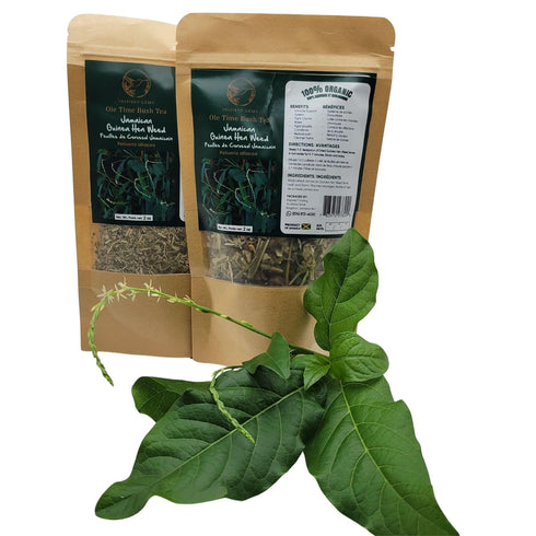 Trelawny Inspirations 4oz (2 2oz Packs) 100% Jamaican Guinea Hen Weed Tea x Handpicked Loose Leaf Herbal Tea Anamu
