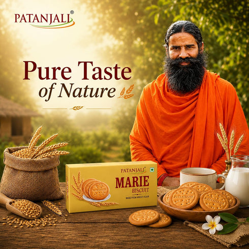 (Pack 3) 240g 0.52 lb Patanjali Marie Biscuit Of - /