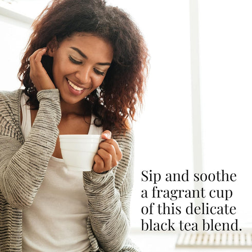 2.8 Oz 50 The Republic of Tea - Rose Petal Full-Leaf Loose Black Tea, Tin | Steeps Cups | Caffeinated