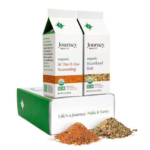 Gourmet Organic KC Bar-B-Que Seasoning & Organic Heartland Rub Gift Set by