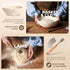 BAKERIA 9" Set Round Banneton Bread Proofing Basket with Starter Jar, Linen Liner, Bread Lame, Dough & Bench Scraper