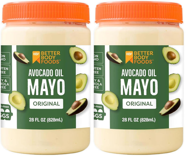 BetterBody Foods Avocado Oil Mayonnaise, Non-GMO Mayo Spread Made with Cage-Free Eggs,