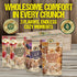 Pack, 4 Aycana Comfort Crunch Selection Box Granola Bites Dulce de Leche, Apple & Peanuts, Cinnamon & Raisins