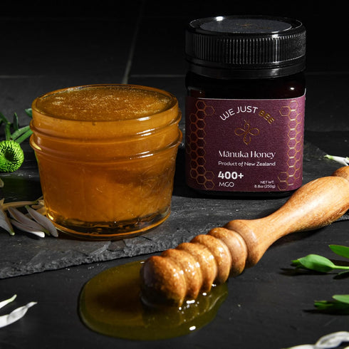 400+ 100% 250g/8.8oz Raw Manuka Honey MGO | Premium New Zealand Honey Supports Wellness with Natural Properties | Pure