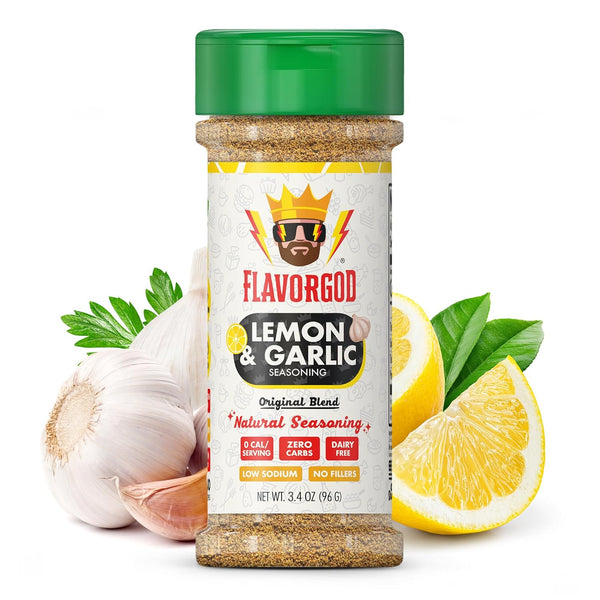 Lemon Garlic Seasoning Mix by Flavor God - Premium All Natural &