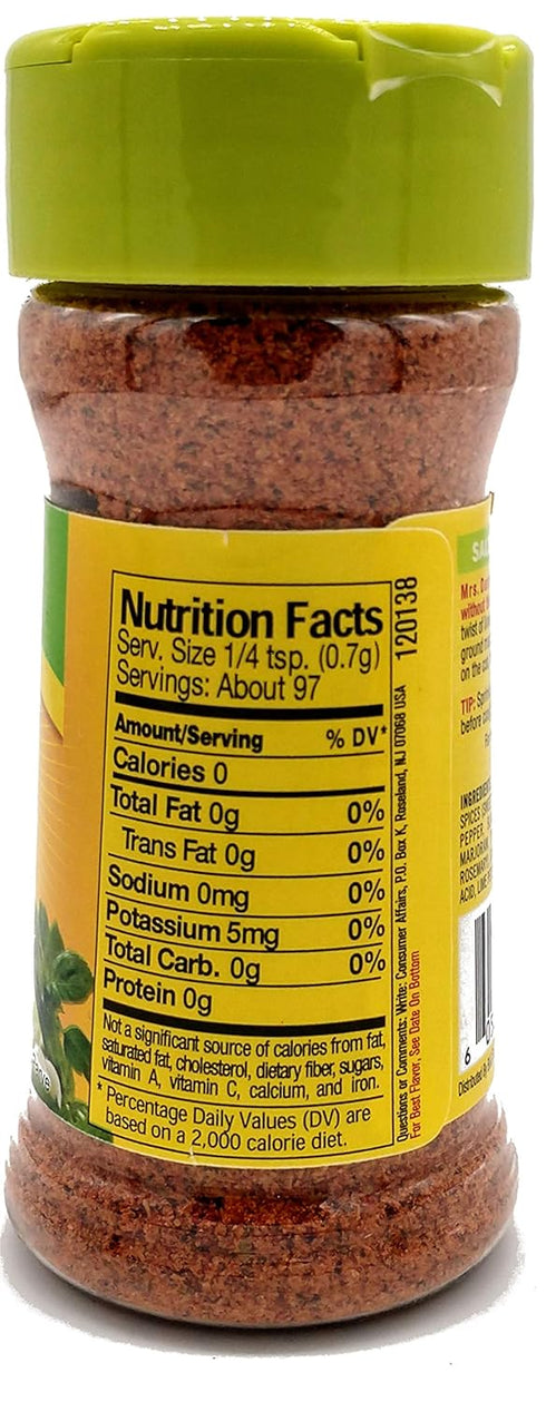 Mrs. Dash Caribbean Citrus and Fiesta Lime Bundle, 2.4 oz, 1 of Each Flavor