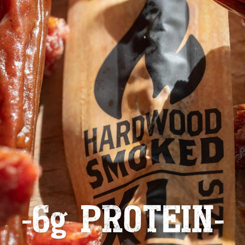 0.9 Pack 20 Cattleman's Cut Hot & Spicy Smoked Sausages Meat Sticks, Premium Bulk Protein Snacks, Keto Friendly, Gluten