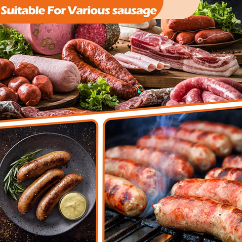 '-12M/39ft,20-22mm Natural Sheep Sausage Casing,Edible Casings for Sausage Making,Grade A,Great for Snack Sticks,Italian
