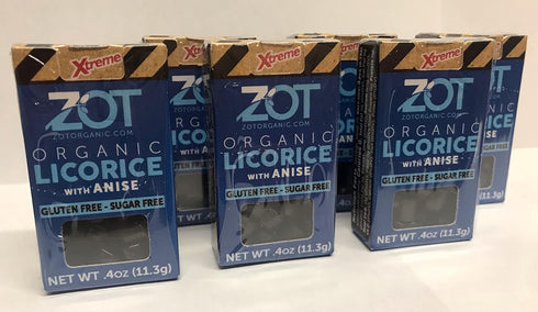 ZOT 100% Organic Licorice with Anise, 0.4 Ounce (Pack of 6), Flip Top Boxes