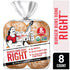 8 Count Dave's Killer Bread Burger Buns Done Right, Organic White Bread Hamburger Buns