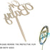 Baby Shower Cake Topper, Larger Size Acrylic Mirror Gold “OH BABY” Sign for New Baby Party Decorations
