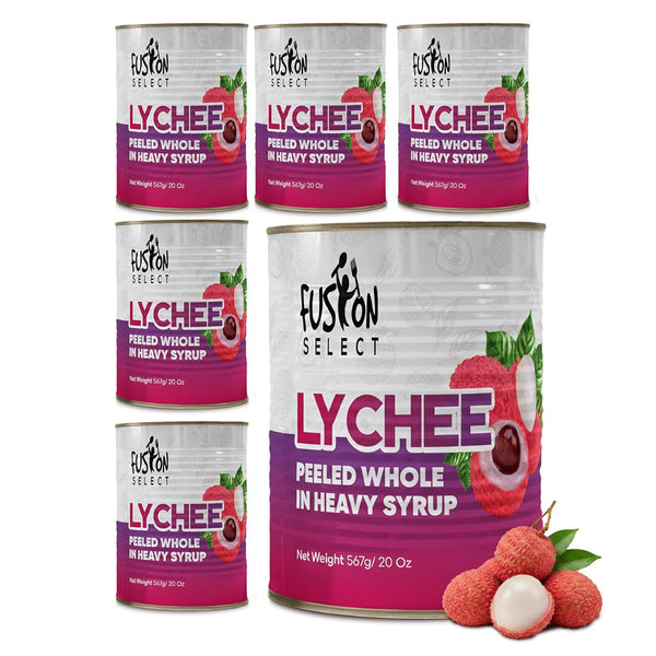 Fusion Select 6 Cans Lychees in Syrup - Ready to Serve Canned