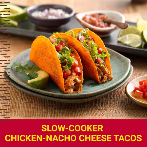 10 9.5 oz (Pack 2) Old El Paso Bold Taco Dinner Kit with Nacho Cheese Flavored Stand 'N Stuff Taco Shells, Taco-Sauce