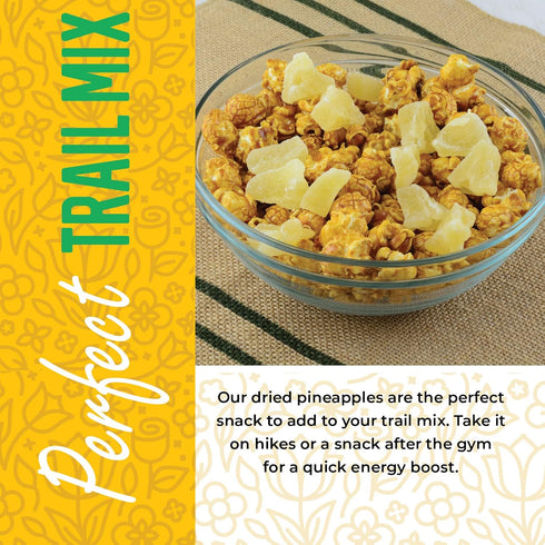 1 16 oz. Herbaila Dried Pineapple Chunks, Pound. Dehydrated Pineapple Chunk, Dehydrated Pineapple Bulk, Dried Pineapple
