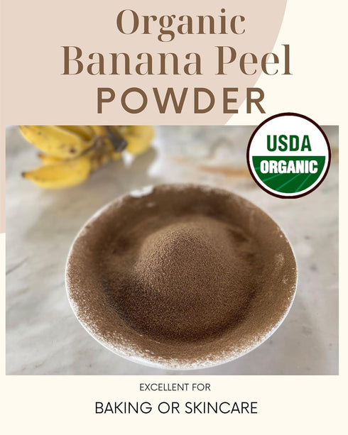 16 OZ- Pack Organic Banana Peel Powder All Natural One Ingredient- Value