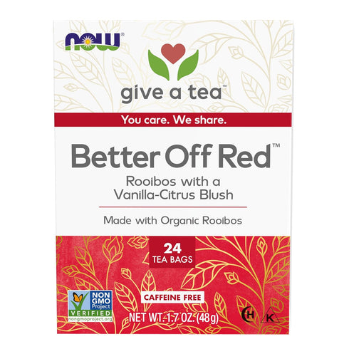 NOW Foods Give a Tea Better off Red Rooibos Tea with a