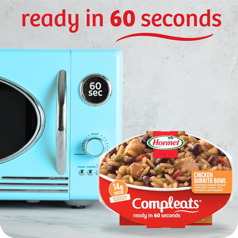 9 OZ, 6 Pack HORMEL COMPLEATS Chicken Burrito Bowl