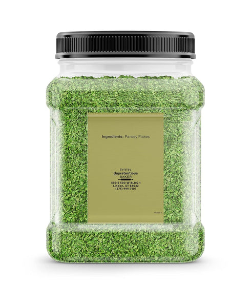 Unpretentious Parsley Flakes - (4 oz), Culinary Staple, Non-GMO, Bulk Size