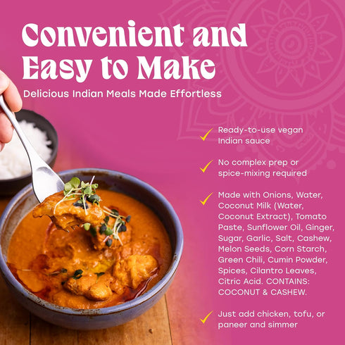 Truly Indian Butter Chicken Sauce | Authentic Traditional Indian Cooking Sauces | Made Fresh in India With Locally