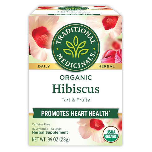 Traditional Medicinals Organic, Hibiscus Tea - Supports Normal Heart Health & Cardiovascular