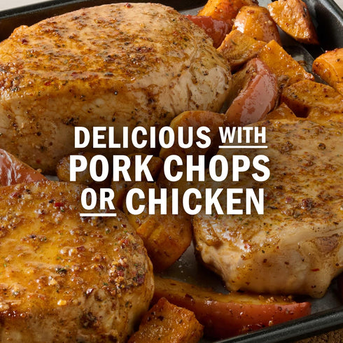 45 1 oz (Pack 12) McCormick Seasoning Mix, Smoky Sweet Pork Chops & Apples, Hearty, Brown Sugar, Bourbon, Hickory