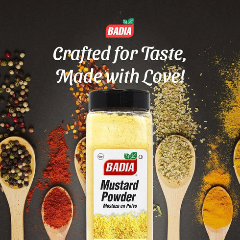 16oz Badia Mustard Powder Versatile Ground Yellow Mustard Gluten Free, Kosher, MSG Free
