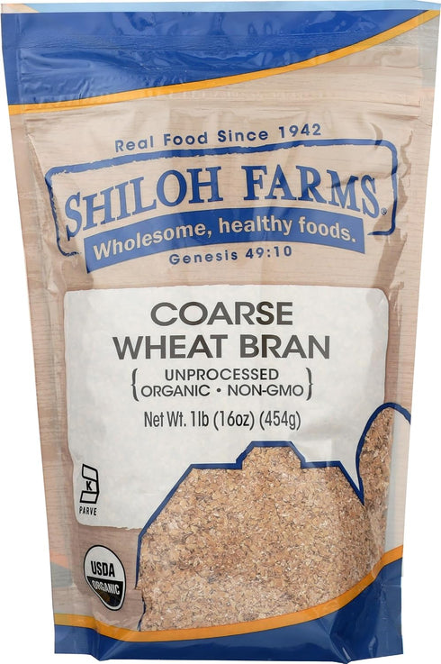 Shiloh Farms , Bran Coarse Organic, 16 Ounce