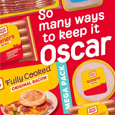 Oscar Mayer Pack, 6.3 oz 23-25 Original Fully Cooked Bacon Mega Box, slices
