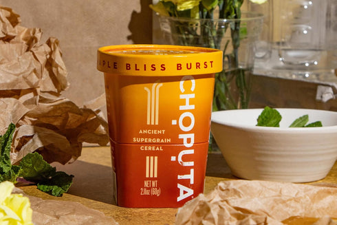 Set 5g (2-Cup Pack) CHOPUTA Comfort - Try America's First Fonio Hot Cereal | Maple Bliss + Spice Kissed Apple | Clean
