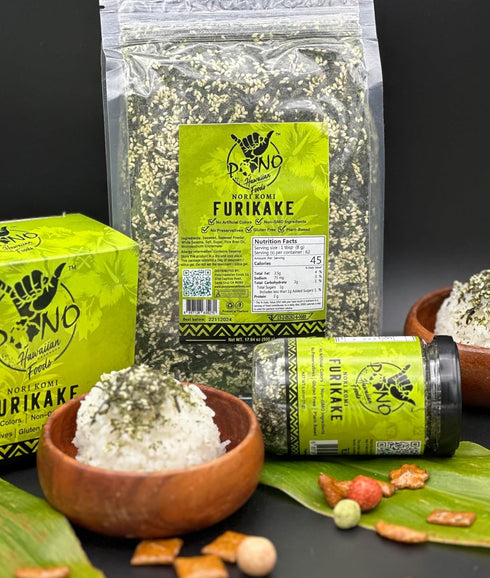 Pono Hawaiian Nori Komi Furikake Rice Seasoning, 2.5 oz - Gluten-Free, Non-GMO